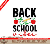 Back to School Apple & Pencil SVG Design SVG